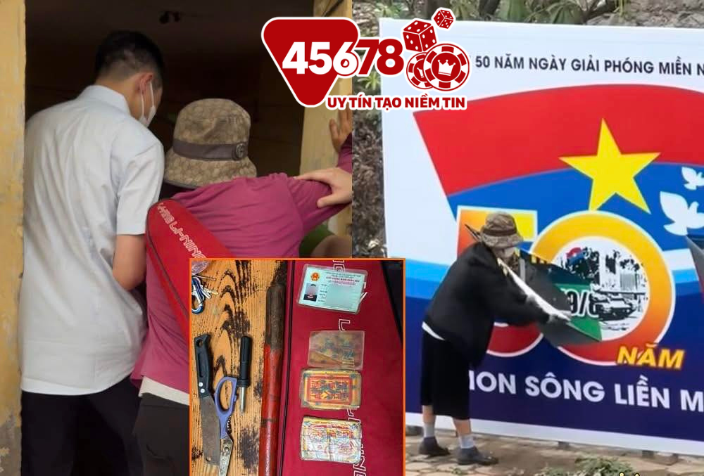 Người phụ nữ cắt rách banner mừng ngày 30/4 có dấu hiệu rối loạn tâm thần